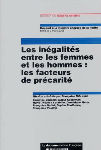 Les inégalités entre les femmes et les hommes : Les facteurs de précarité - Françoise Milewski